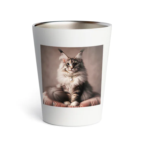 猫とパール Thermo Tumbler