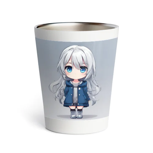 cute girl 2 Thermo Tumbler