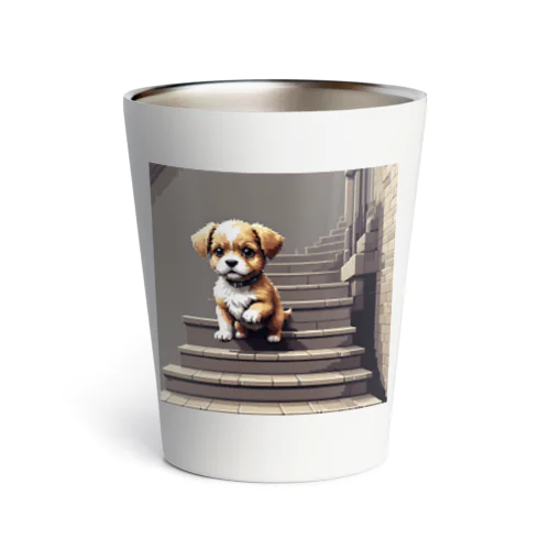 階段をおりる犬 Thermo Tumbler