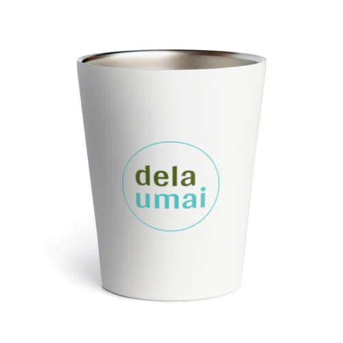 dela umai ロゴ丸 Thermo Tumbler