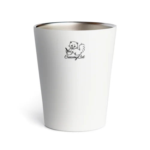 creamy catの白猫ちゃん Thermo Tumbler