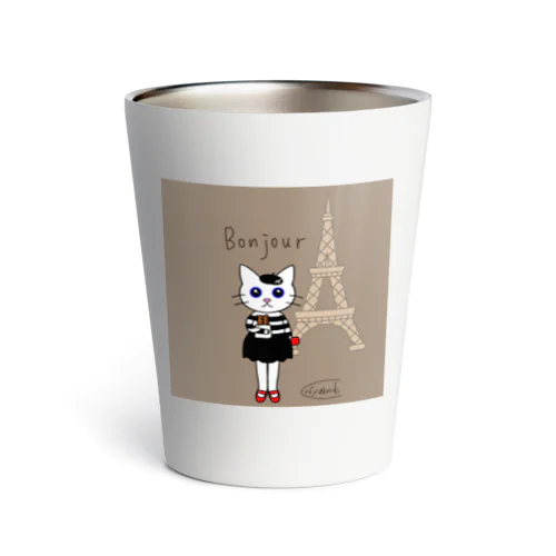 にゃんくしー in フランス シックバージョン Thermo Tumbler