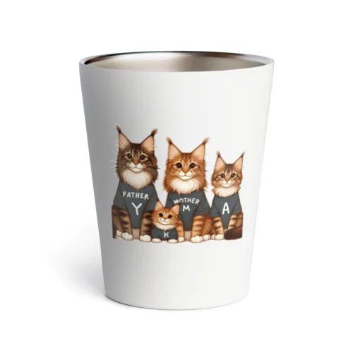 猫の家族 Thermo Tumbler