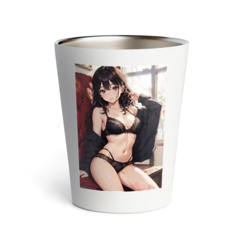 黒髪美女 Thermo Tumbler