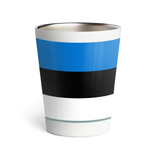 エストニアの国旗 Thermo Tumbler