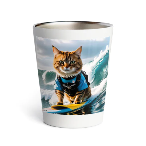 おいら波乗り🐈猫サーファー🏄 Thermo Tumbler