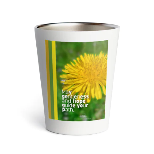 お花・May gentleness and hope guide your path. Thermo Tumbler