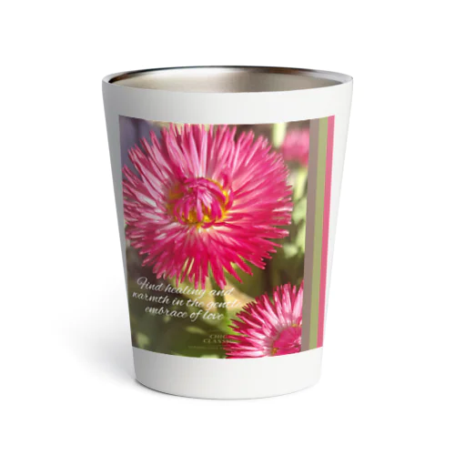 お花・Find healing and warmth in the gentle embrace of love Thermo Tumbler