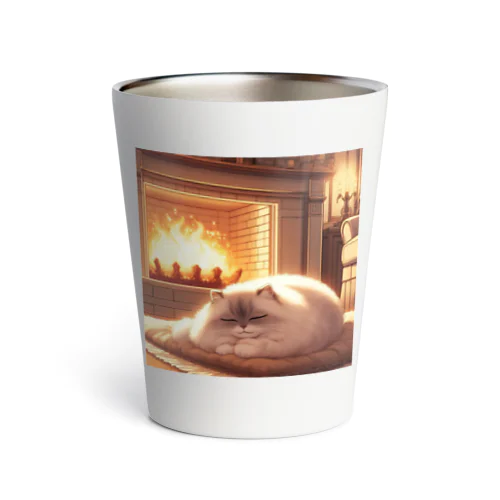 暖炉猫 サーモタンブラー