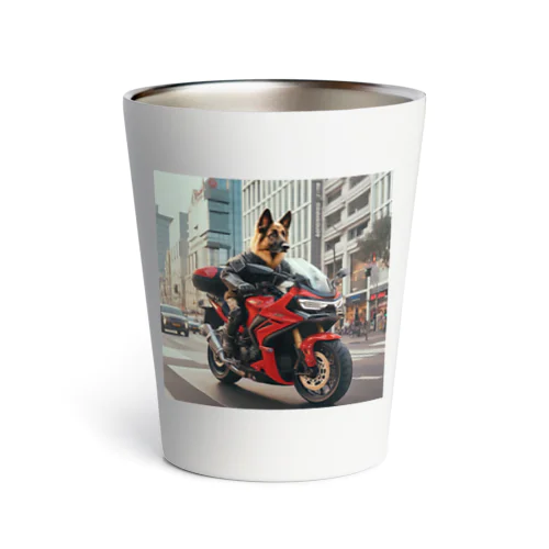 街角の犬ライダー Thermo Tumbler