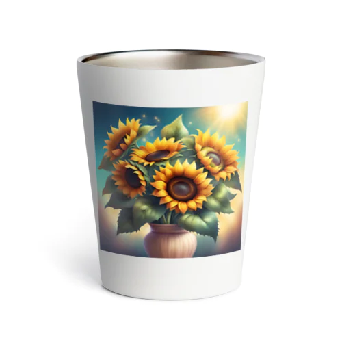 ひまわりの花束 Thermo Tumbler