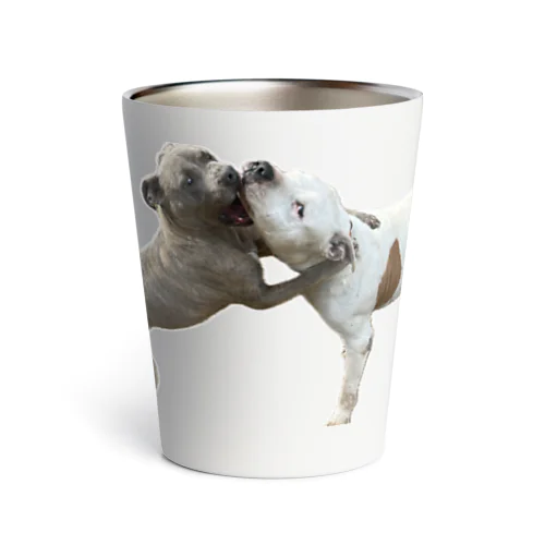 保護犬達の楽園永遠の子犬ピーちゃん Thermo Tumbler