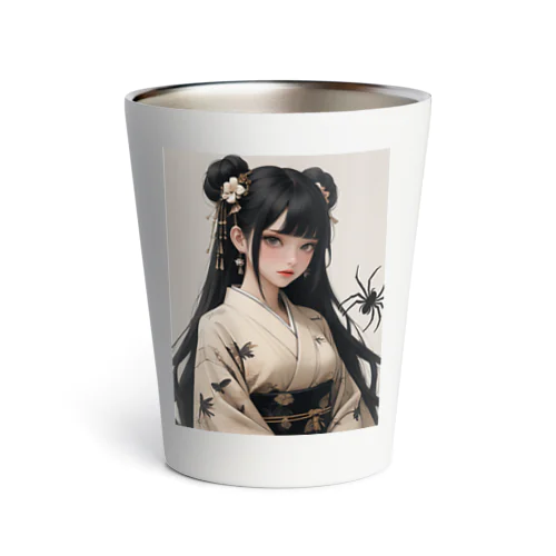 黒髪「蜘蛛と私」 Thermo Tumbler