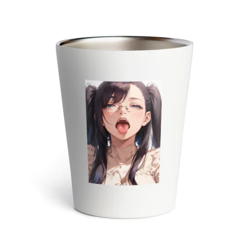 黒髪美少女　美鈴ちゃんメガネ Thermo Tumbler