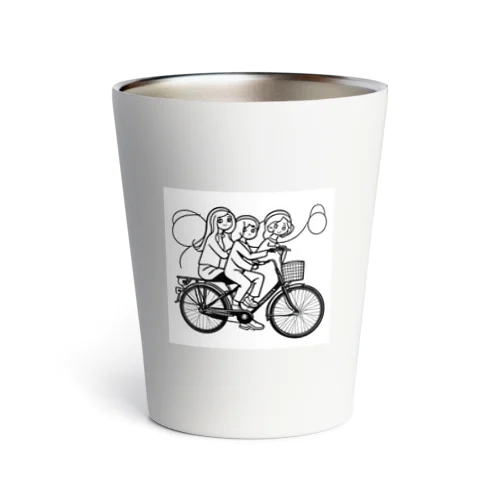 自転車ロゴ　ガールズ Thermo Tumbler