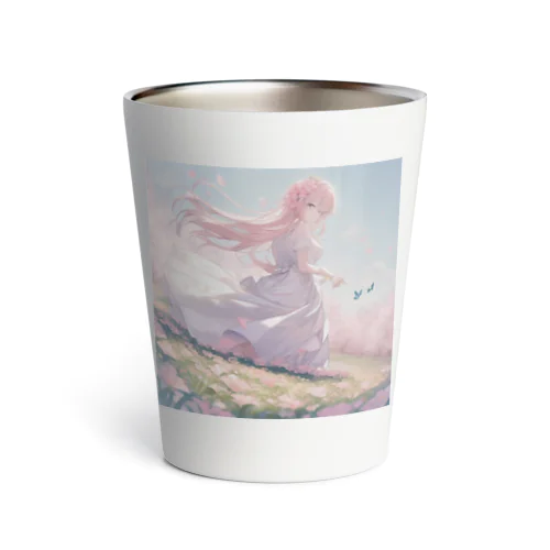 草原の少女 Thermo Tumbler