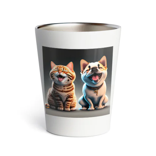 ご機嫌な猫と犬 Thermo Tumbler