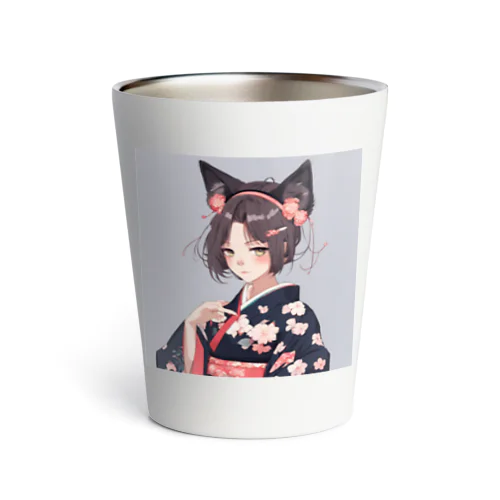 和服に獣耳 Thermo Tumbler