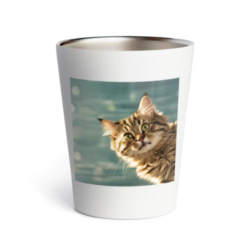 ちらりキャット Thermo Tumbler