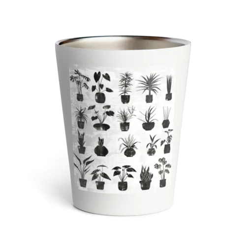 モノクロームの植物園 Thermo Tumbler