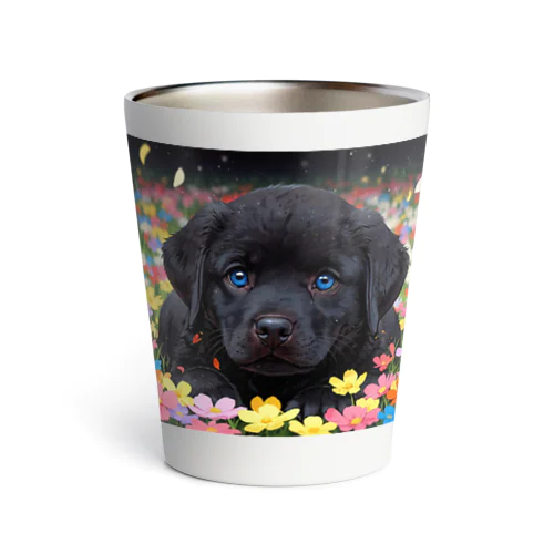 ラブラドールの子犬 Thermo Tumbler