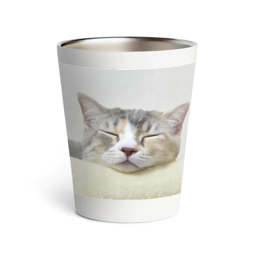 子猫の寝顔 Thermo Tumbler