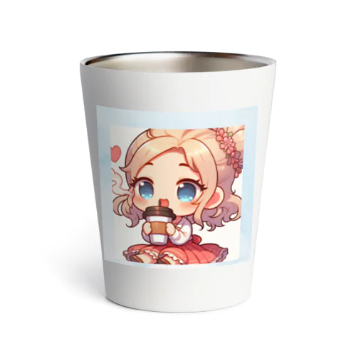 カフェが好きな女の子 Thermo Tumbler