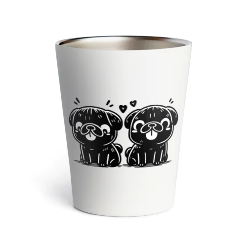 twin pug Thermo Tumbler