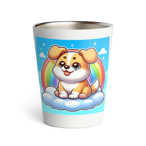 雲に乗った犬 Thermo Tumbler