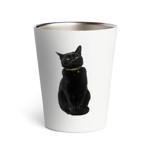 リアル黒猫マメちゃんグッズ Thermo Tumbler