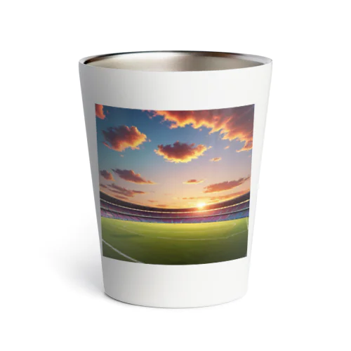 フィールドから見た夕焼け Thermo Tumbler