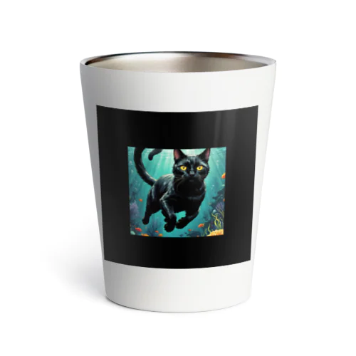 黒猫ダイビング Thermo Tumbler