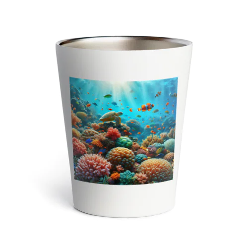 海の中を泳ぐ魚達 Thermo Tumbler