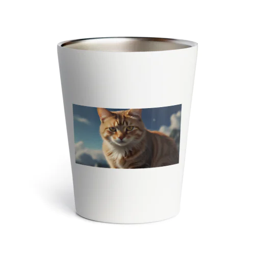 こちらを見つめる猫 Thermo Tumbler