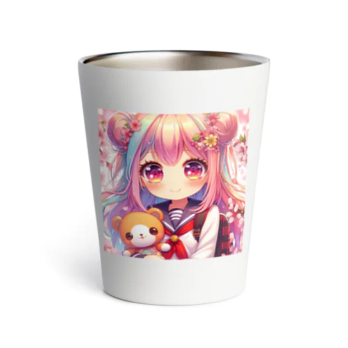 可愛い女の子 Thermo Tumbler