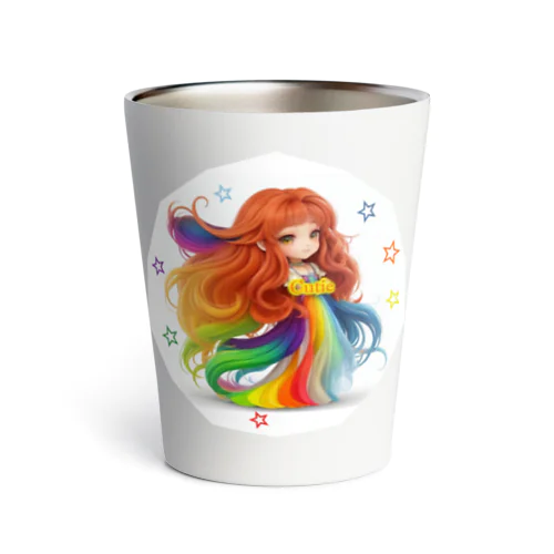 Rainbow Hair Cutie Thermo Tumbler