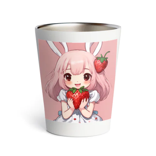 いちご大好き、うさみみチャコちゃん Thermo Tumbler