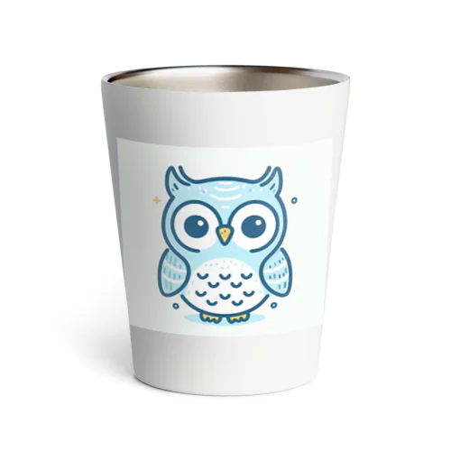 可愛いフクロウのキャラクターグッズです Thermo Tumbler