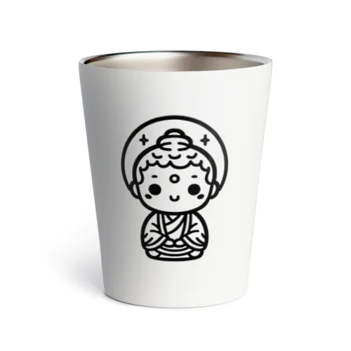 かわいい菩薩のシンプルイラスト Thermo Tumbler