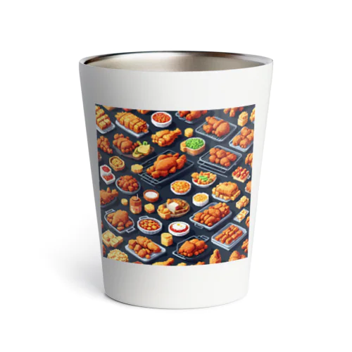 ドット絵シリーズ９チキン祭りゴージャスver. Thermo Tumbler