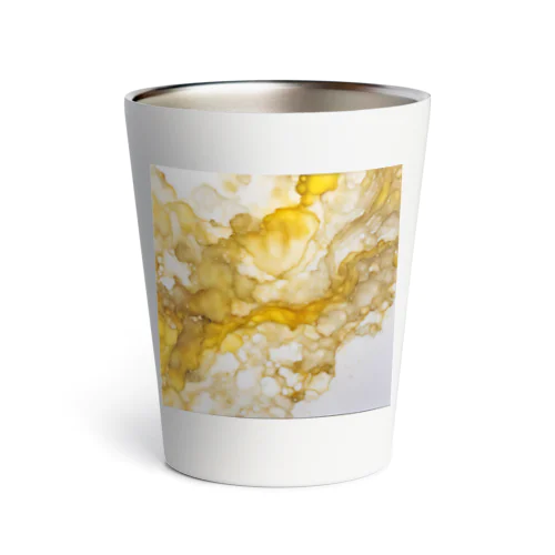 アルコールインクアート　-YELLOW- Thermo Tumbler