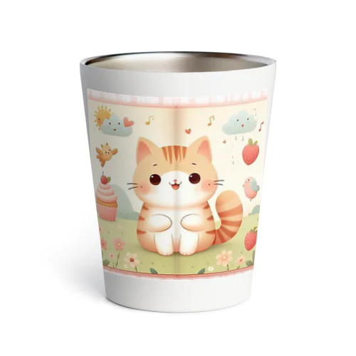 「可愛い猫」グッズ Thermo Tumbler