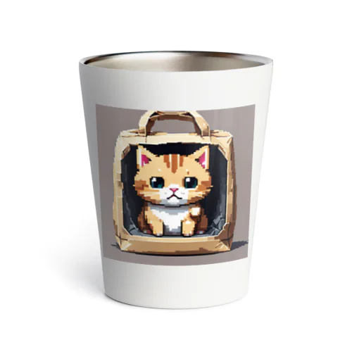 お出かけバックの猫 Thermo Tumbler