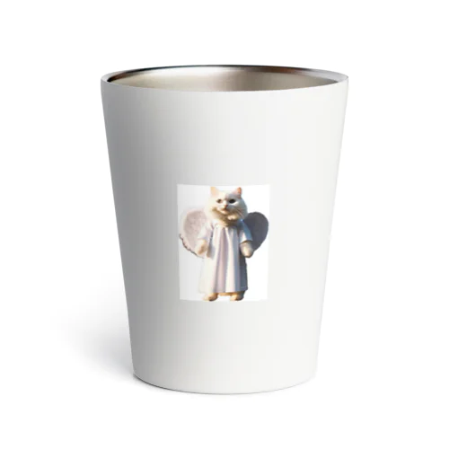 かわいい天使の子猫と悪魔の子猫 Thermo Tumbler