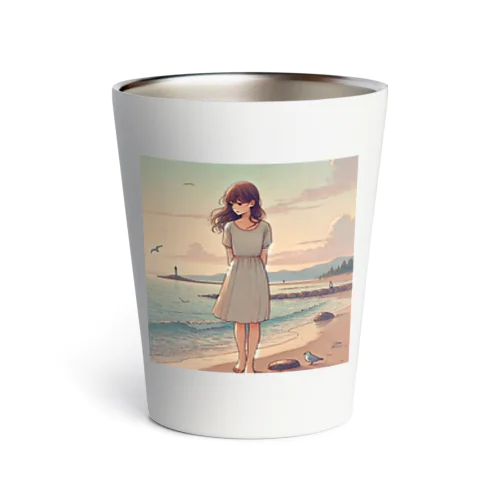 海辺の女の子 Thermo Tumbler