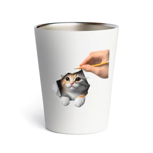 猫が出てくる Thermo Tumbler