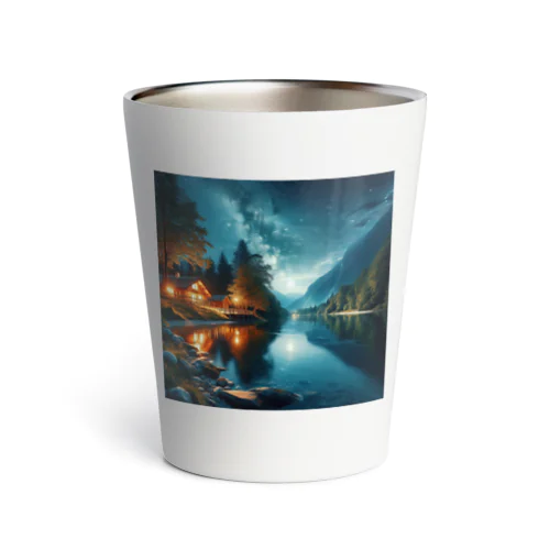 綺麗な夜景を描いたグッズです Thermo Tumbler