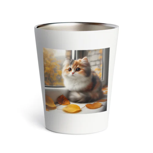 かわいい三毛猫グッズ Thermo Tumbler