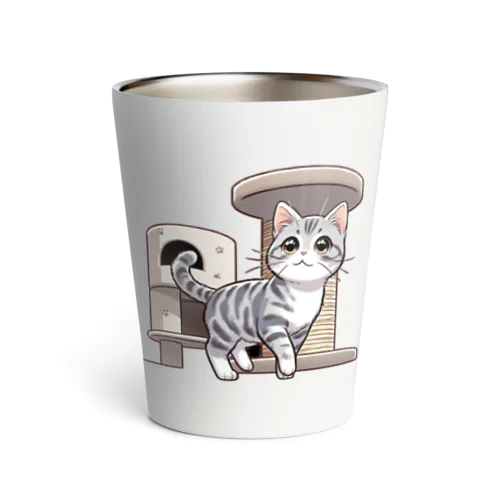 ねこタワー の 猫 Thermo Tumbler