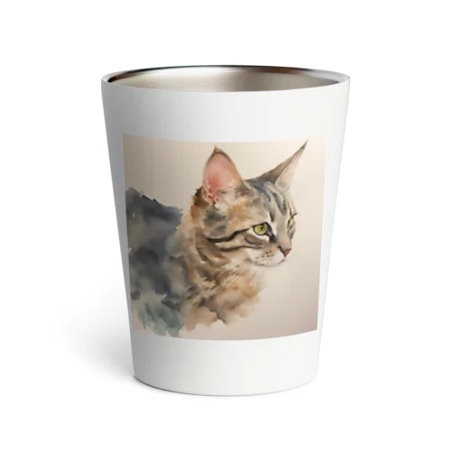 横向き猫 Thermo Tumbler